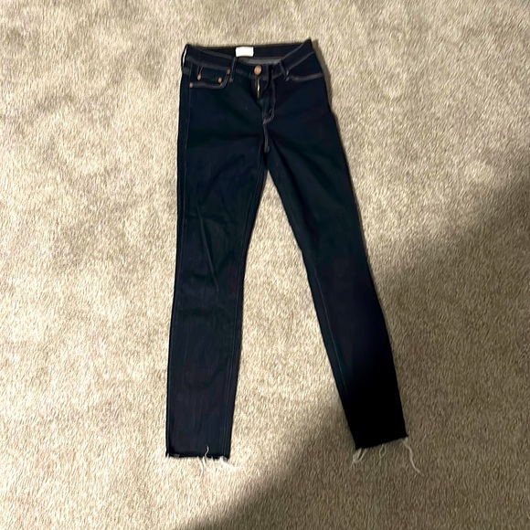 MOTHER Looker Ankle Fray Jeans - Picture 1 of 4